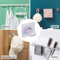 8 PCS No Drill Curtain Rods Brackets Nail Free Adjustable Hooks Storage Hooks Clamp. 