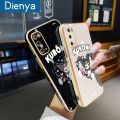 dienya For Samsung Galaxy S20 Case Cartoon Kuromi Side Edge Pattern Luxury Plating Soft Silicone Protection Phone Cases. 