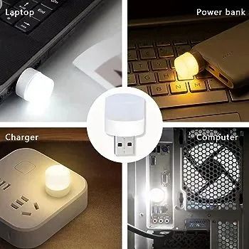Play Video Click to see more videos DIGILIO Acrylonitrile Butadiene Styrene Usb Lights By Night Plug-In Mini Led Bulb Portable Compact Night Light,Ideal For Bed/Bath Room Nursery Hallway Kitchen,Car Outdoor Usb Atmosphere Light, White