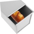 Metal Toast Box Bread Loaf Pan Baking Mold with Lid Toast Box With Lid Non-Clay Box Bread Box Bread Mold Baking Toast Box Bread loaf pan Toast Baking pan Sandwich pan Pullman loaf tin Bread Baking pan Bread Baking Tray Dessert. 