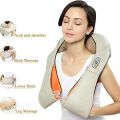 Neck and Shoulder Massager with Heat Hands Free Belt Deep Kneading Massagers U Shape Electrical Back Neck Shoulder Massager Deep Kneading Neck Massager with Heat Neck Back and Shoulder Massager. 