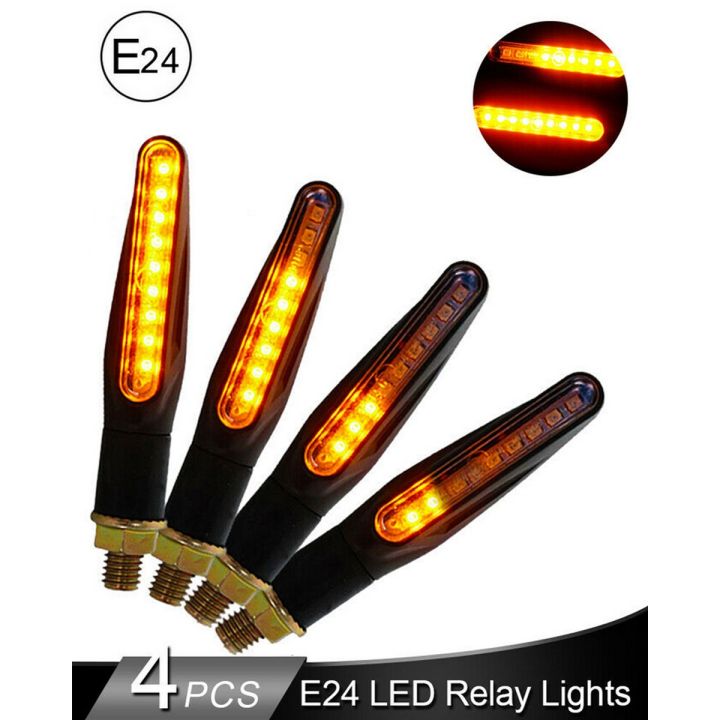 4Pcs LED running light audi style bike indicator ishara universal fittting ybr cd70 125 sports motorrcycle