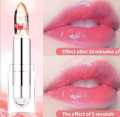 High Quality Transparent Color Changing Flower Jelly Lipstick. 