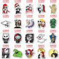 Halloween Horror Guys Acrylic Planar Resins Making Bow-knot Phone Case Stickers DIY Crafts Home Decoration Accessories 12307. 