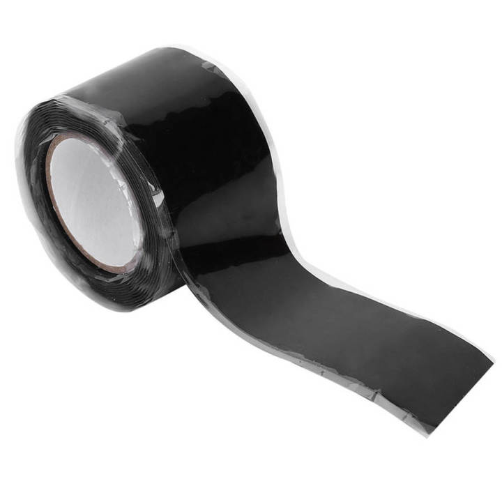 2PCS Heat Resistant Tape Self-Adhesive Silicone for Soldering Masking 1inch by 4.9ft 0.5Mil ​Thick Black