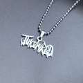 Hip Hop Rapper Juice Wrld 999 Necklace Stainelss Steel Letter Name Heart Pendants Necklaces Fans Memorial Jewelry Gifts. 