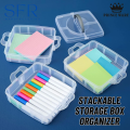 Stackable Storage Box Organizer 3, 4, 5 Layers (18, 24, 30 Sections), Jewelry Box. 