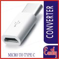 Android Micro USB to Type C Charging and Data Converter Adapter. 