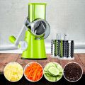Flixfy Effortless Slice Multifunctional Vegetable Cutter, Slicers and Chopper, 3 in 1 slicers and salad cutter, table top drum grater, slicer, chopper, grinder for cheese, nut, potato, carrot, flixfy. 