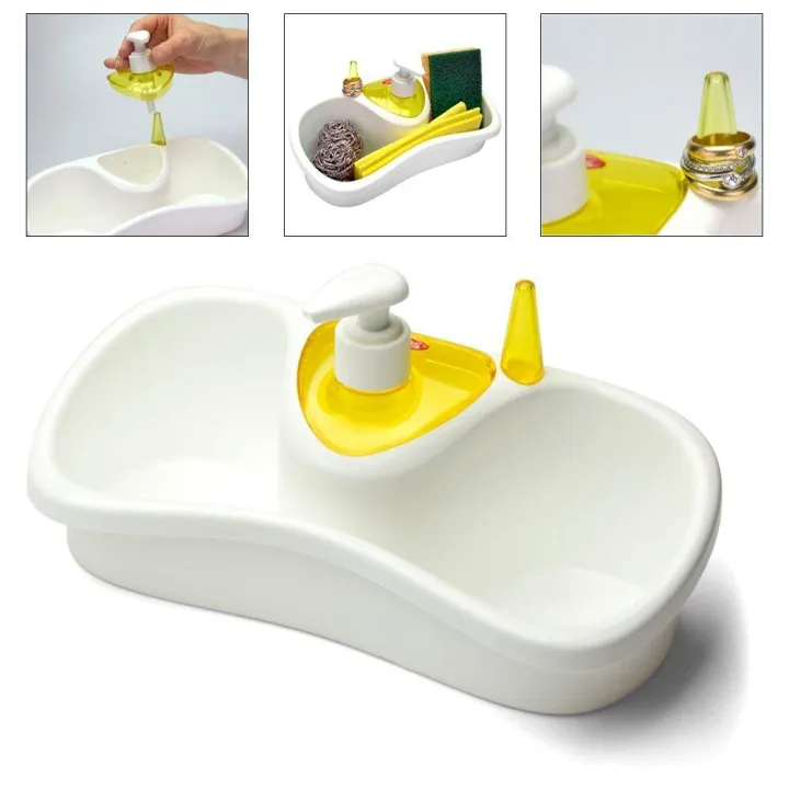 New%20Washing%20Up%20Liquid%20Soap%20Dispenser%20And%20Sponge%20Holder%20Plastic%20For%20Kitchen%20Bathroom%20Set%20-%20Image%203