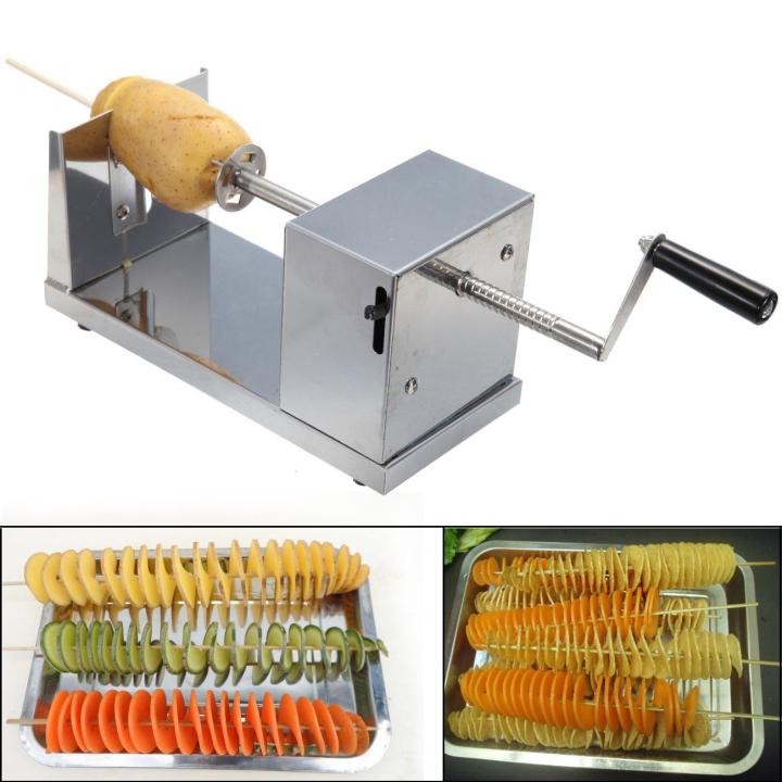 Potato Spiral Cutter Potato Slicer Potato Tornado Slicer Tornado Potato Machine Spiral Twister Potato Chips Slicer Vegetable Cutter Cutting Machine