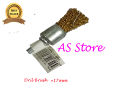 Drill Brush 6mm shank Brass / shaving / kulfi Wire Cups Tool Shank for Drill / Rust Remover 17 mm. 
