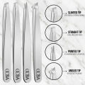 OCBA Eyebrow Tweezers Professional Hair Pluckier Premium Stainless Steel Tweezers For Men Women & Beautician. 