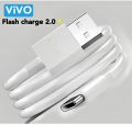 Type C cable Vivo Type C USB Cable-White Imported High- Quality Fast Cable for Android Mobile Phones Type C Phone & Data Transfer Cable. 