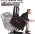 Signature Series - Lifter Electric Recliner Sofa With Heating & Vibration Function. 