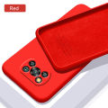 Biruiqu For Xiaomi Pocophone X3 NFC Xiaomi Poco X3 Pro Case Liquid Silicone Soft Gel Rubber Shockproof Cover. 
