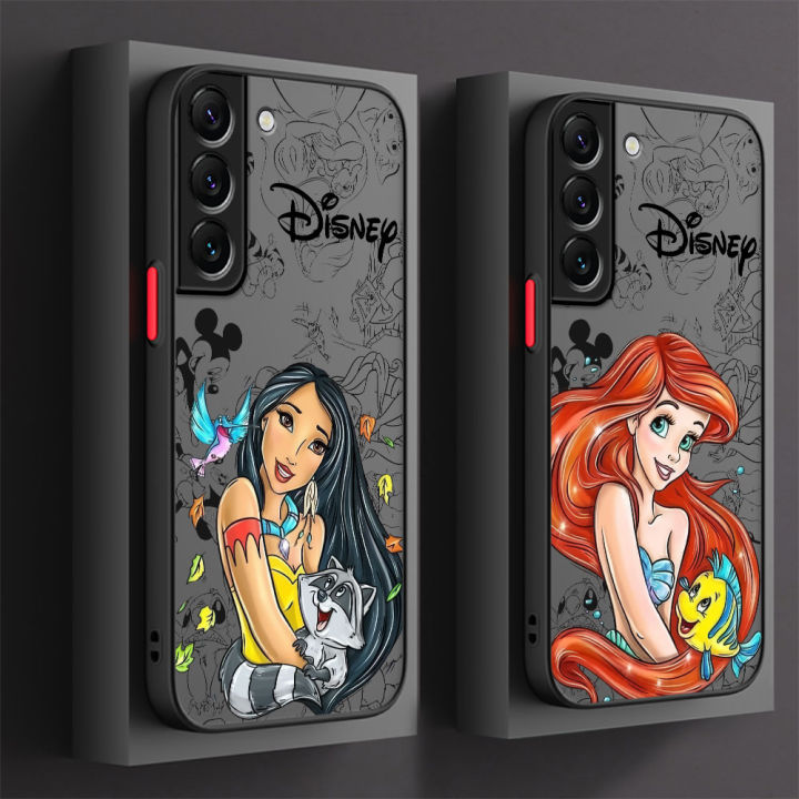 Shell Disney Princess Skin Matte Mobile Phone Ite 9 0 10 L Plus 0 S21 4 S23 axy S2 Mobile Phone Case Suitable for Samsung GalS22 Ultra S2FE S10Note 2