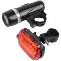 5 LED MTB headlights taillights Bicycle highlight front light and butterfly rear light. 