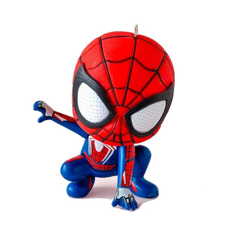 Disney Kawaii Cute Spiderman Cartoon Anime Marvel Hero Model Doll Car Ornament Cake Decoration Kid Birthday Gift