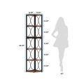 Customisable Custom Made 6-Tier Corner Shelf,  Corner Bookshelf Shelving Unit. 