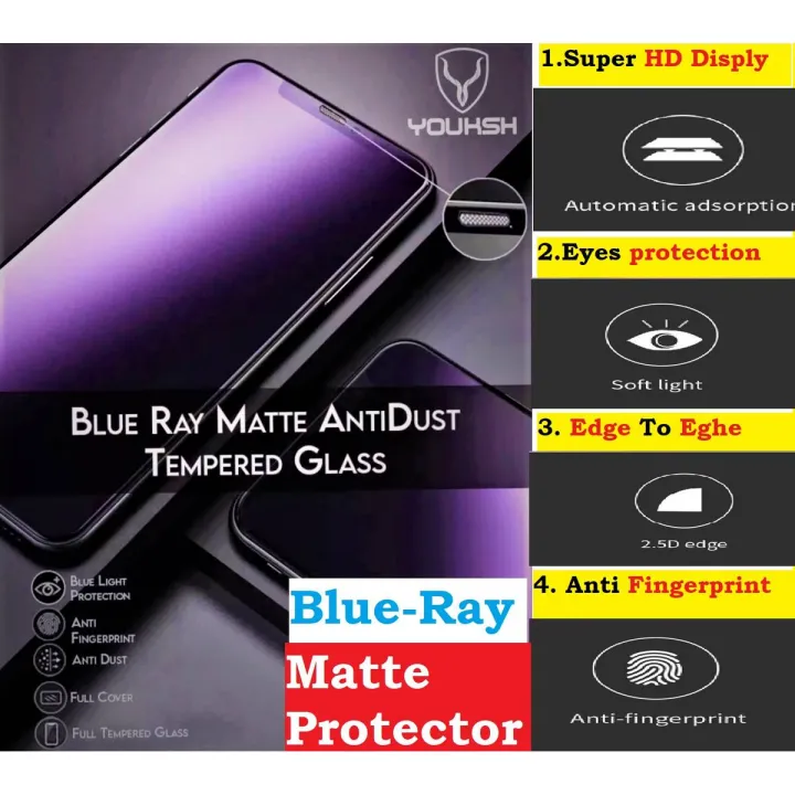 iPhone 8 Plus Blue Ray Matte Protector Ceramic Sheet anti-Blue Light Eyes Protection Tempered Glass