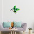 Metal Hummingbird Garden Wall Decor Colorful Outdoor Fence Art Patio Sculptures Hanging Decorations for Yard Porch Living Room Bedroom Home. 