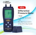 AS510 Smart Sensor Digital Differential Pressure Manometer Tester 0-100 hPa Negative Vacuum Air Pressure Gauge Meter. 