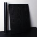 Wooden Wallpaper Sheet Sticker Self Adhesive WaterProof PVC Wallpaper For Kitchen, Cabinets, Walls and Furniture (Black . 16 inches by 48 inches apx). 