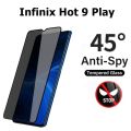 Infinix Hot 9 Play Privacy Protector 45 Degree HD Tempered Glass Privacy Protector. 
