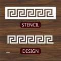 Versace Border reusable stencil for wall decoration, Furniture , Canvas DIY Home decoration by imart Stencils. 