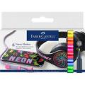 Faber Castel 6 Neon Marker Set  Made in Germany. 