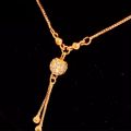 New Fashion Jewelry Golden Chain & Ball Shape Locket Necklace for Girls / Women. 