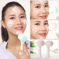 2 in 1 3D Double Sided Facial Cleansing Brush Silicone Face Wash Blackhead Remover Pore Deep Cleaning Exfoliator Face Scrub Washing Brush. 
