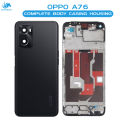 Oppo A76 Rear Complete Body Casing Housing Replacement For Oppo A76 - Black. 