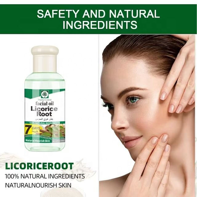 Pure Natural Licorice Root Facial Oil Strong Moisturizing Whitening Skin