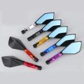 2pc/set Motorcycle Rear View Mirror Rizoma Alloy CNC Racing Side Mirror universal for All Motorcycle. 