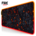 TITANWOLF XXL RGB Gaming Mouse Pad SMALL & Large Size - Extended & Small Led Soft Cloth Mousepad Mat with Non-Slip Rubber Base & 14 Lighting Modes for Gamers, PC Computer, Laptop, Office - (800×300×4mm) - Black - FunBug. 