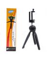 Yunteng YT-228 - Mini Tripod With Mobile Clip - Black. 