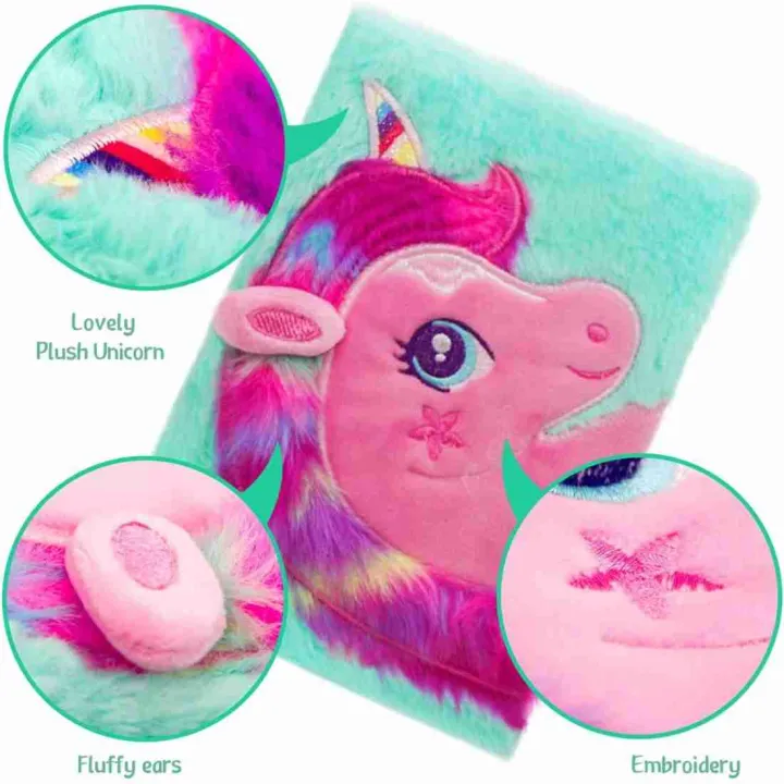 CUTE%20DIARY,%20PLUSH%20FURRY%20NOTEBOOK%20DIARY,%20UNICORN%20DIARY%20-%20Image%208