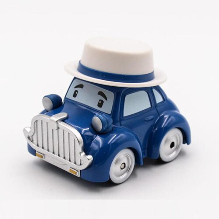 1PCS Robocar Poli Korea kids Toys Robot Poli Roy Haley Anime Metal Fire truck Action Figure Toys Car For Children Best Gift