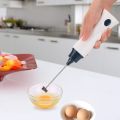 Rechargeable Eggbeater Handheld Stainless Milk Frother Foamer Blender Coffee Mixer with Charging Cable. 
