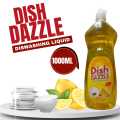Dish Dazzle Dish washing Liquid | Powerful Grease Cutting Formula dishwasher liquid | (Dish Dazzle your Dishes Deserve to Dazzle) With Free Gift Sponge. 