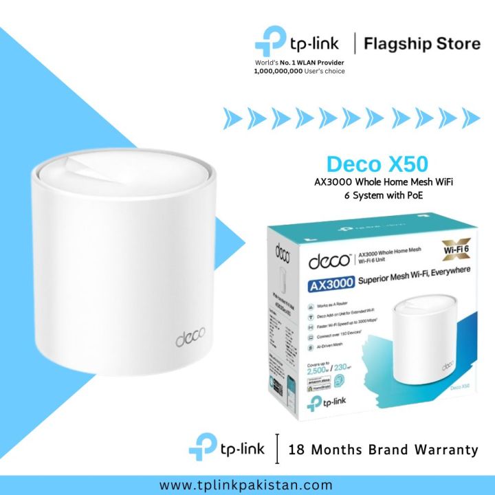 TP-Link%20Wi-Fi%20Deco%20X50%20(%201%20Pack%20/%202%20Pack%20/%203%20Pack%20)%20AX3000%20Dual%20Band%20Gigabit%20Whole%20Home%20Mesh%20WiFi%206%20System%20-%2018%20Months%20Brand%20Warranty%20-%20Image%204