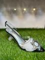 CINDERELLA Women Transparent Heel Trending and stylish clear vinyl heel kitten heels for women transparent heel with Soft edge transperant step and metal buckle. 