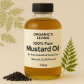 Organic's Living® 100% Pure Mustard Oil (Sarson Ka Tail) – Cold Pressed | Edible & Hair Oil. 