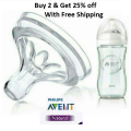Avent Natural Nipples - Avent Natural Feeder Nipples - Feeding Nipples For Avent Natural. 