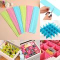 Pack of 4 Drawer Organisers, Drawer Dividers, Closet Organizer, Size 11 x 3 Inch home decor wardrobe short box clothes dividers plastic box for storage adjustable Drawer Organizer Board Storage Boxes. 