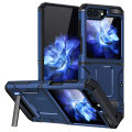 Applicable Samsung Z Filp5 Military Air Phone Case Metal Bracket Samsung Sergeant Drop-Resistant FOLP5 Protective Sleeve. 