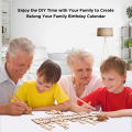 to Remember Wall Hanging Board Family Celebrations Board for Birthday Gift Wooden Calendar Birthday Reminder Days. 
