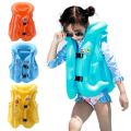 Inflatable swimming jackets for  kids different sizes(Size A, Size B, Size C). 